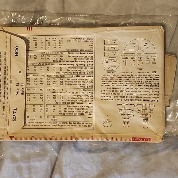 1958 Simplicity Dress Pattern - Picture 2 of 2